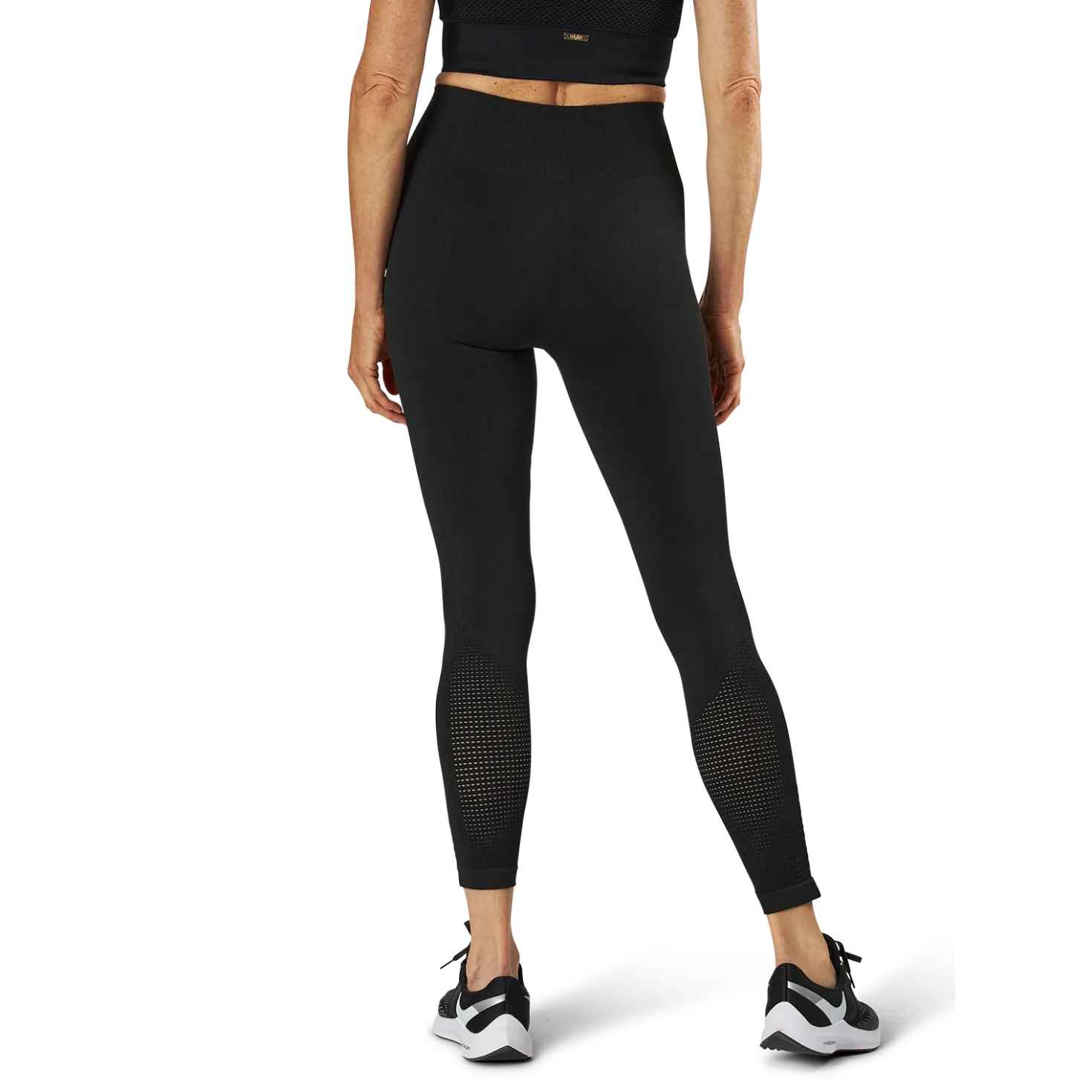 Fitness Seamless Mesh Tights Black
