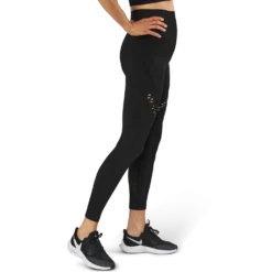 Fitness Seamless Mesh Tights Black