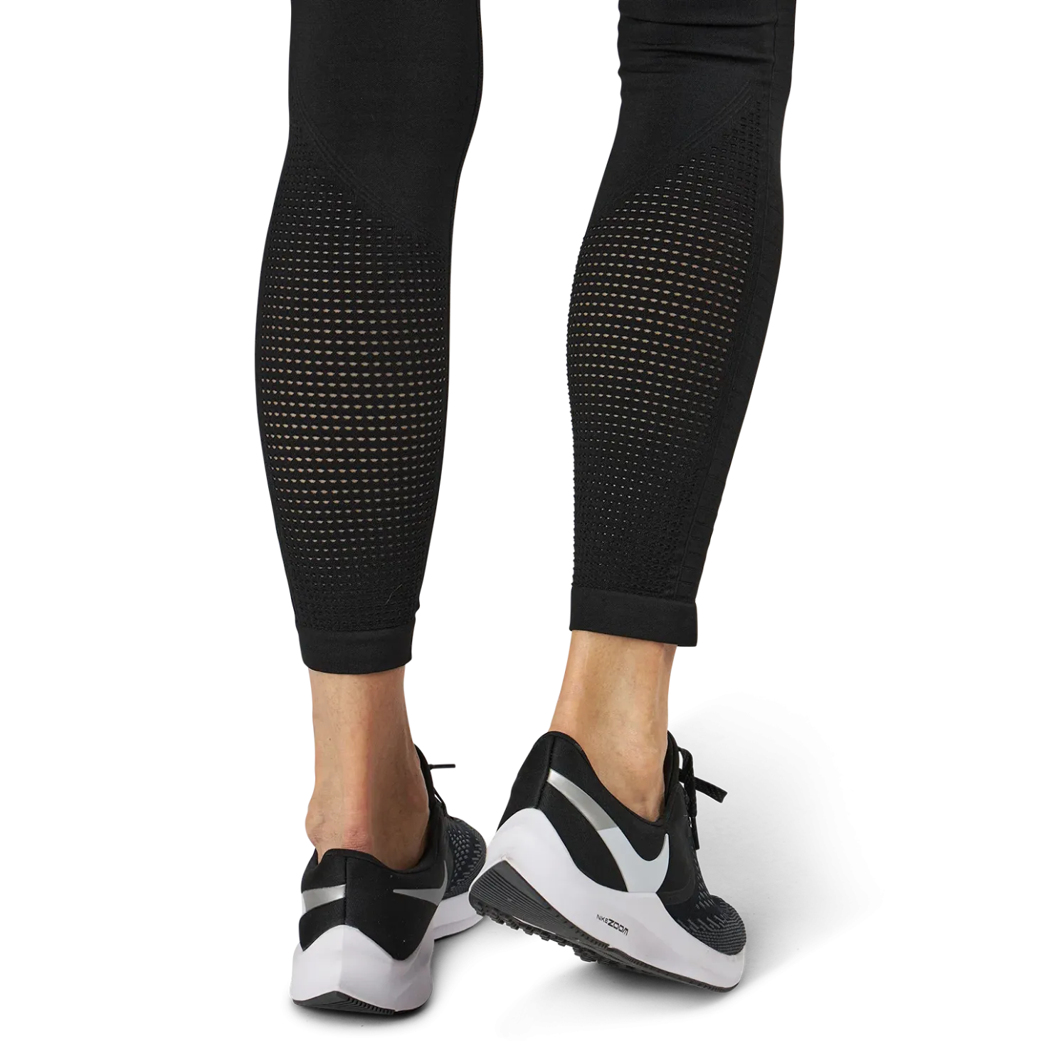 Fitness Seamless Mesh Tights Black