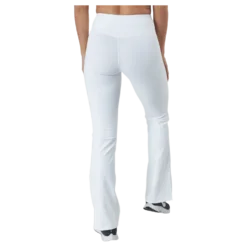 Flatter High Waist Flare Pants White