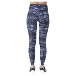 Flattering AOP Tights Blue/Black