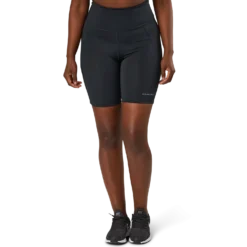 Flattering High Waist Bike Tig Black