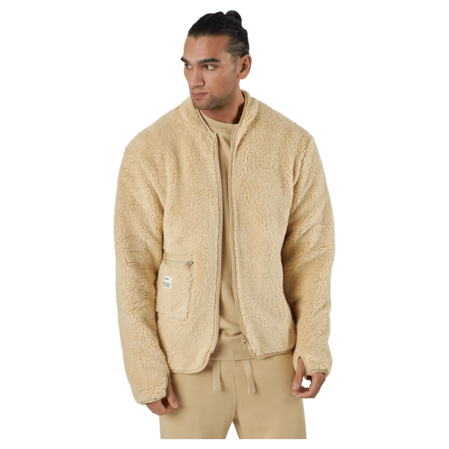 Fleece Jacket Beige