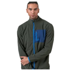 Fleece Jacket Olive green/Blue