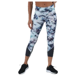 Fly Fast Printed Crop Blue