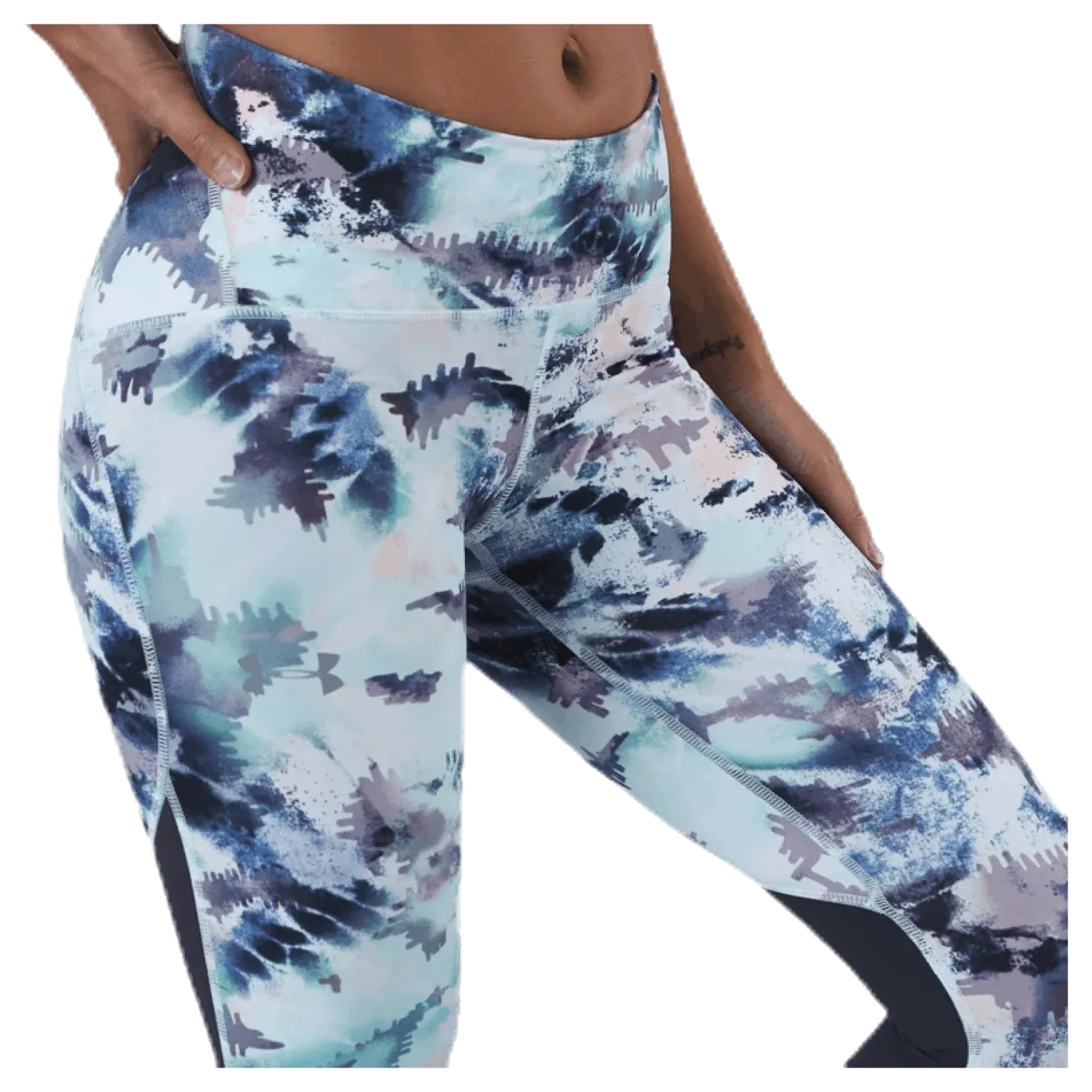 Fly Fast Printed Crop Blue