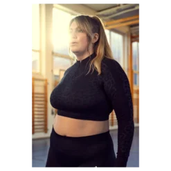 Formknit Seamless Cropped 1/4 Puma Black-leopard Print