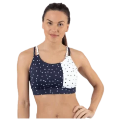 Francesca Aop Sports Bra Blue