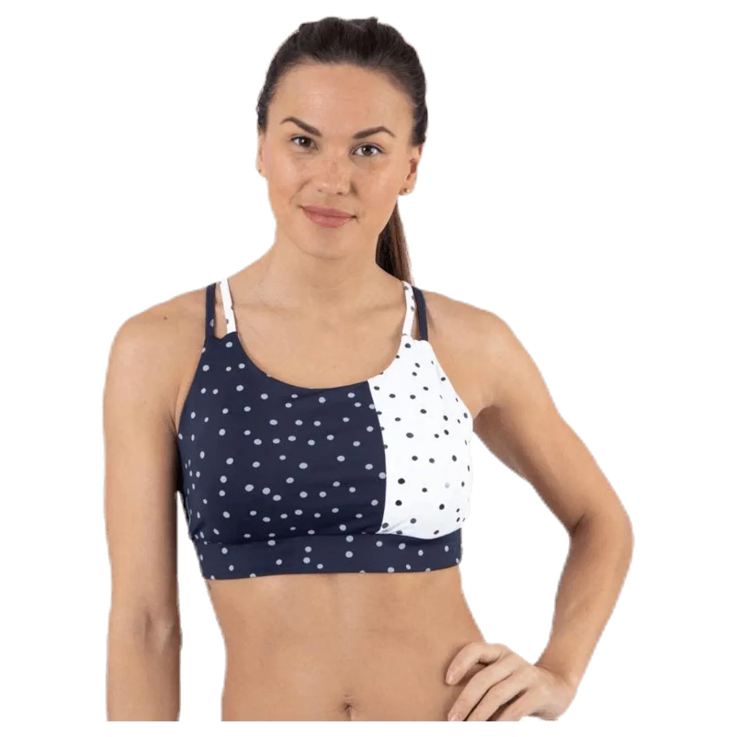 Francesca Aop Sports Bra Blue