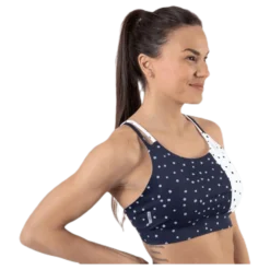 Francesca Aop Sports Bra Blue
