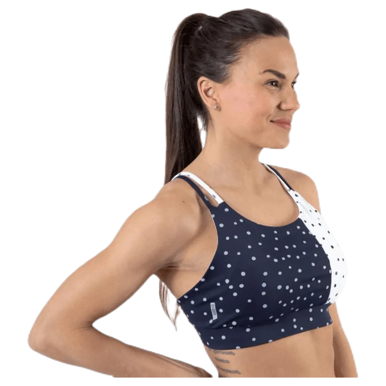 Francesca Aop Sports Bra Blue