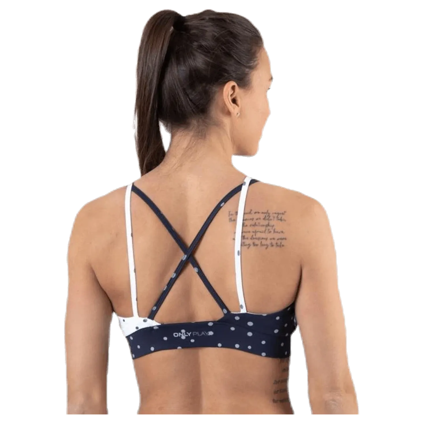 Francesca Aop Sports Bra Blue