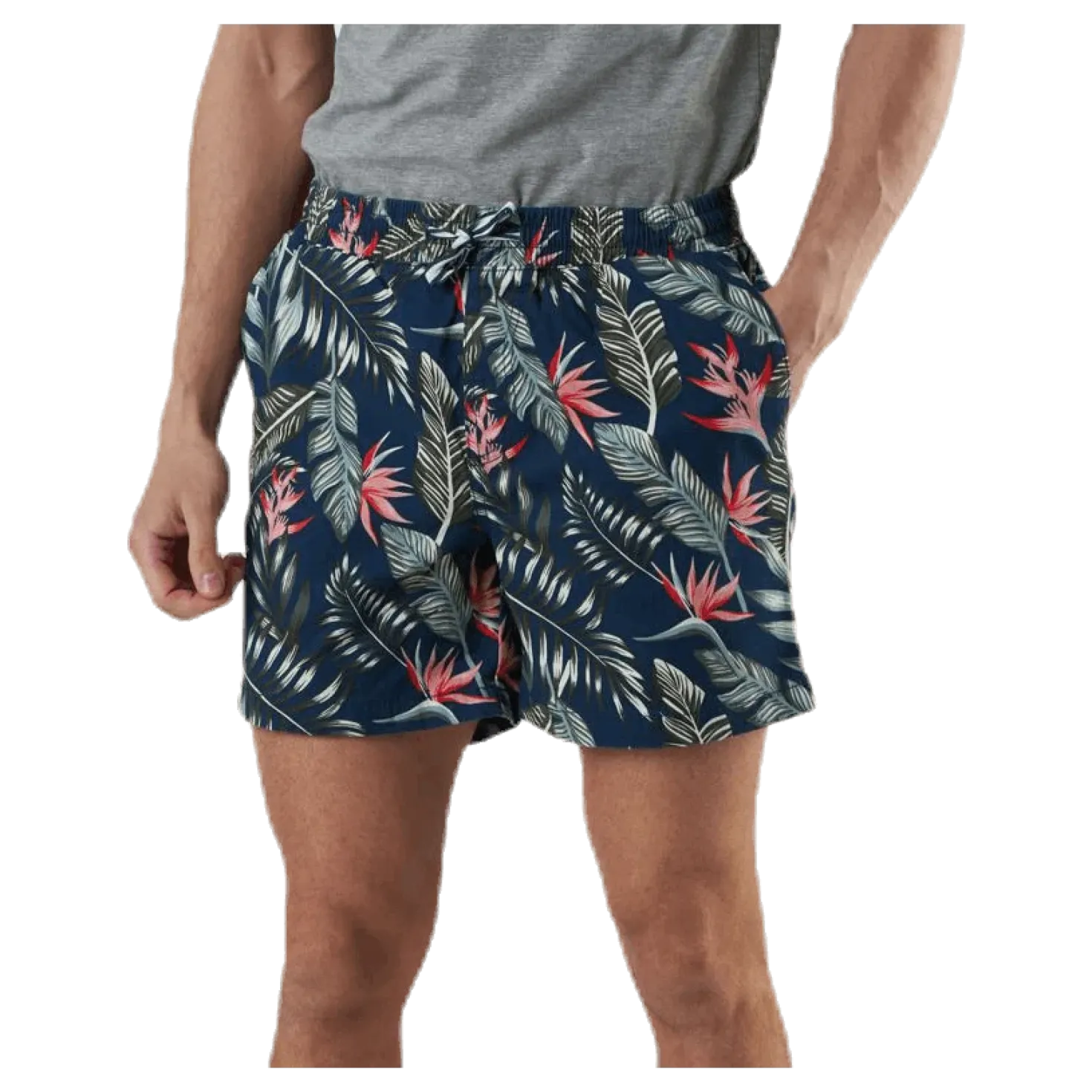 Free Jogger Shorts Print Blue