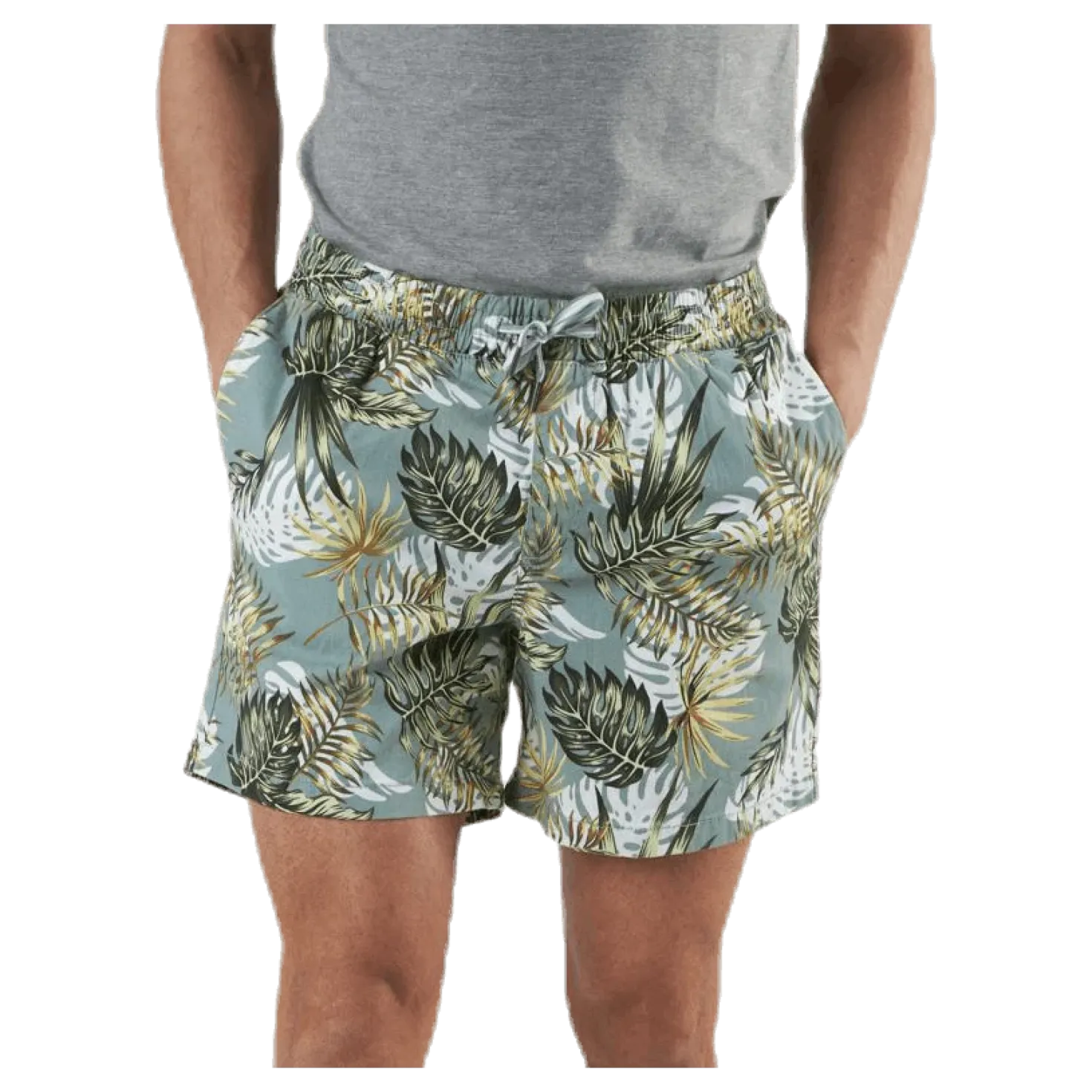 Free Jogger Shorts Print Green
