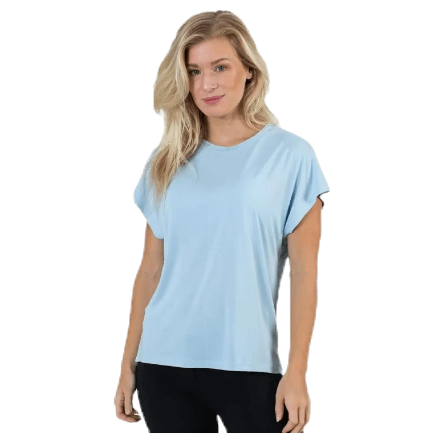 Free Life S/S O-Neck Top Jrs Blue