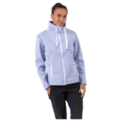 Freida Melange Fleece Jacket Purple