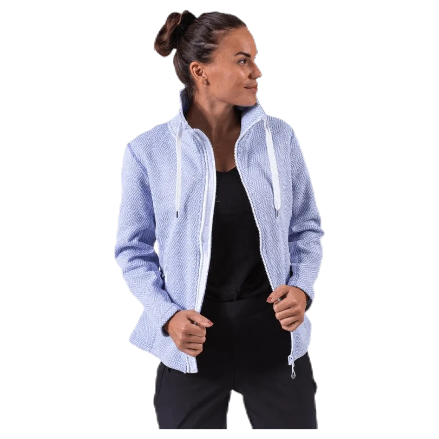 Freida Melange Fleece Jacket Purple