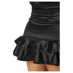 Frida Frill Skirt Black Metallic