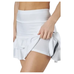 Frida Frill Skirt White