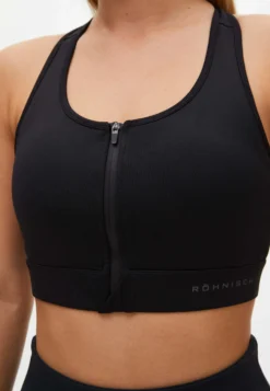 Front Zip Sportsbra Black