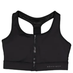 Front Zip Sportsbra Black