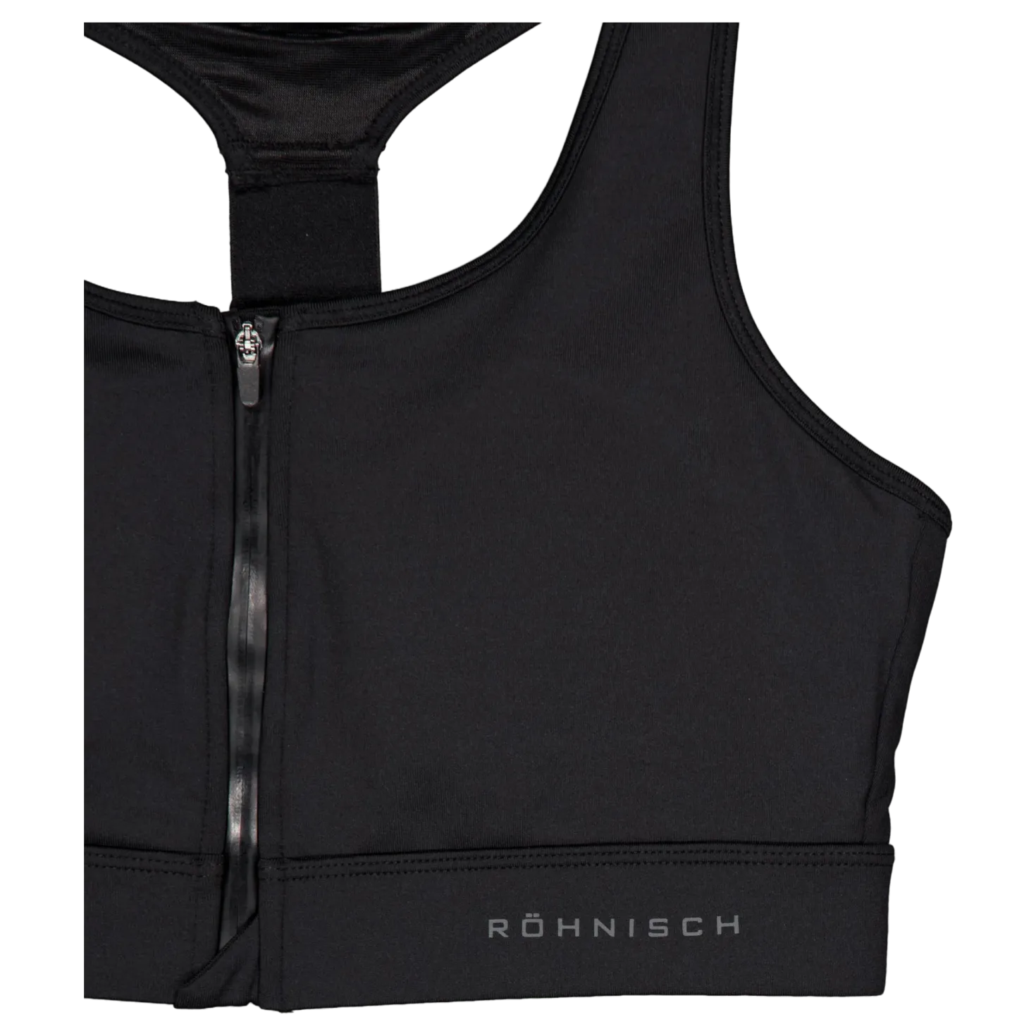 Front Zip Sportsbra Black