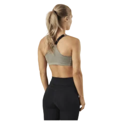 Front Zip Sports Bra Green