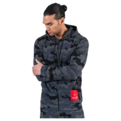 Full Zip Hooded Jacket Black