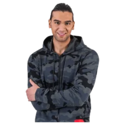 Full Zip Hooded Jacket Black