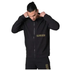 Full Zip Hooded Jacket Black