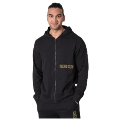 Full Zip Hooded Jacket Black