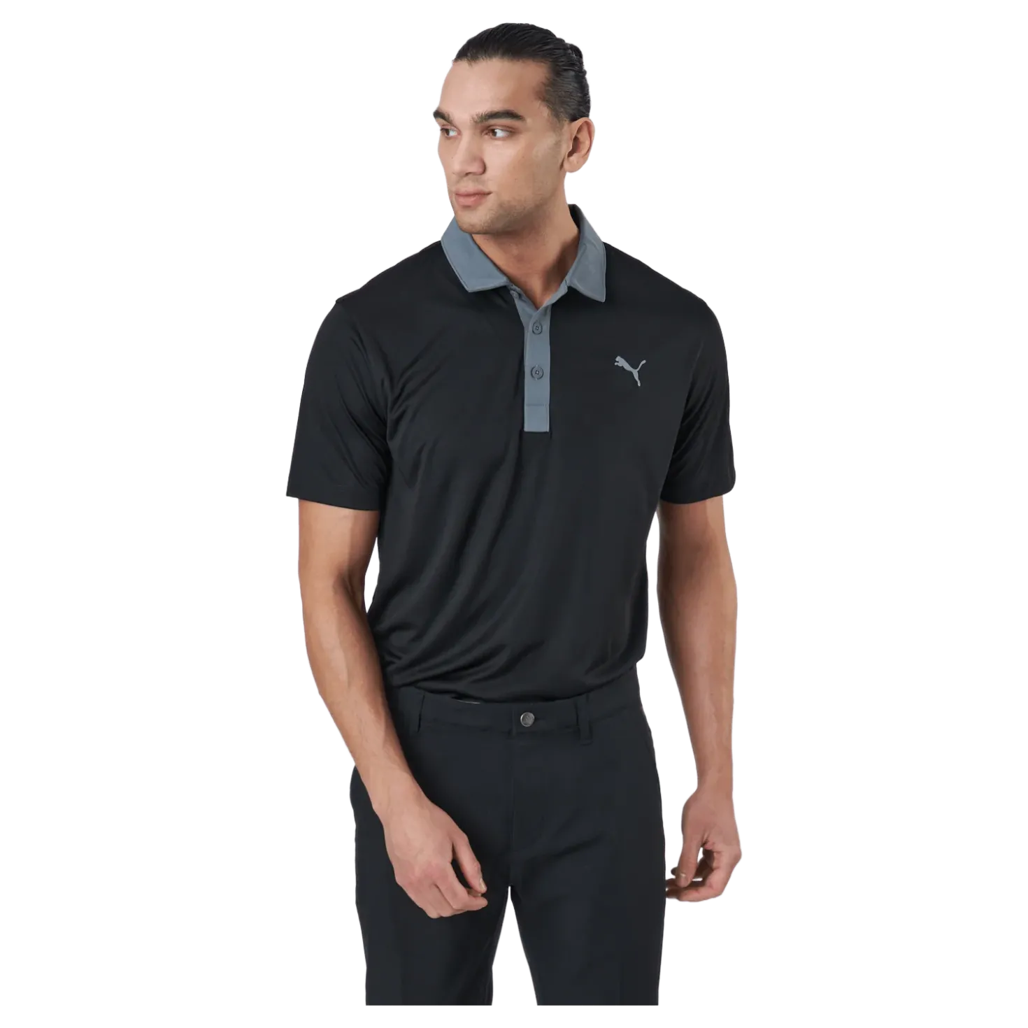 Gamer Polo Puma Black-quiet Shade