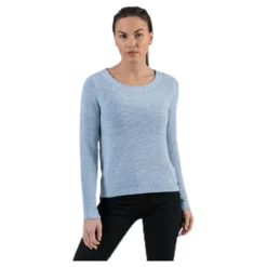 Geena Xo L/S Pullover Knt Blue