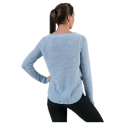Geena Xo L/S Pullover Knt Blue
