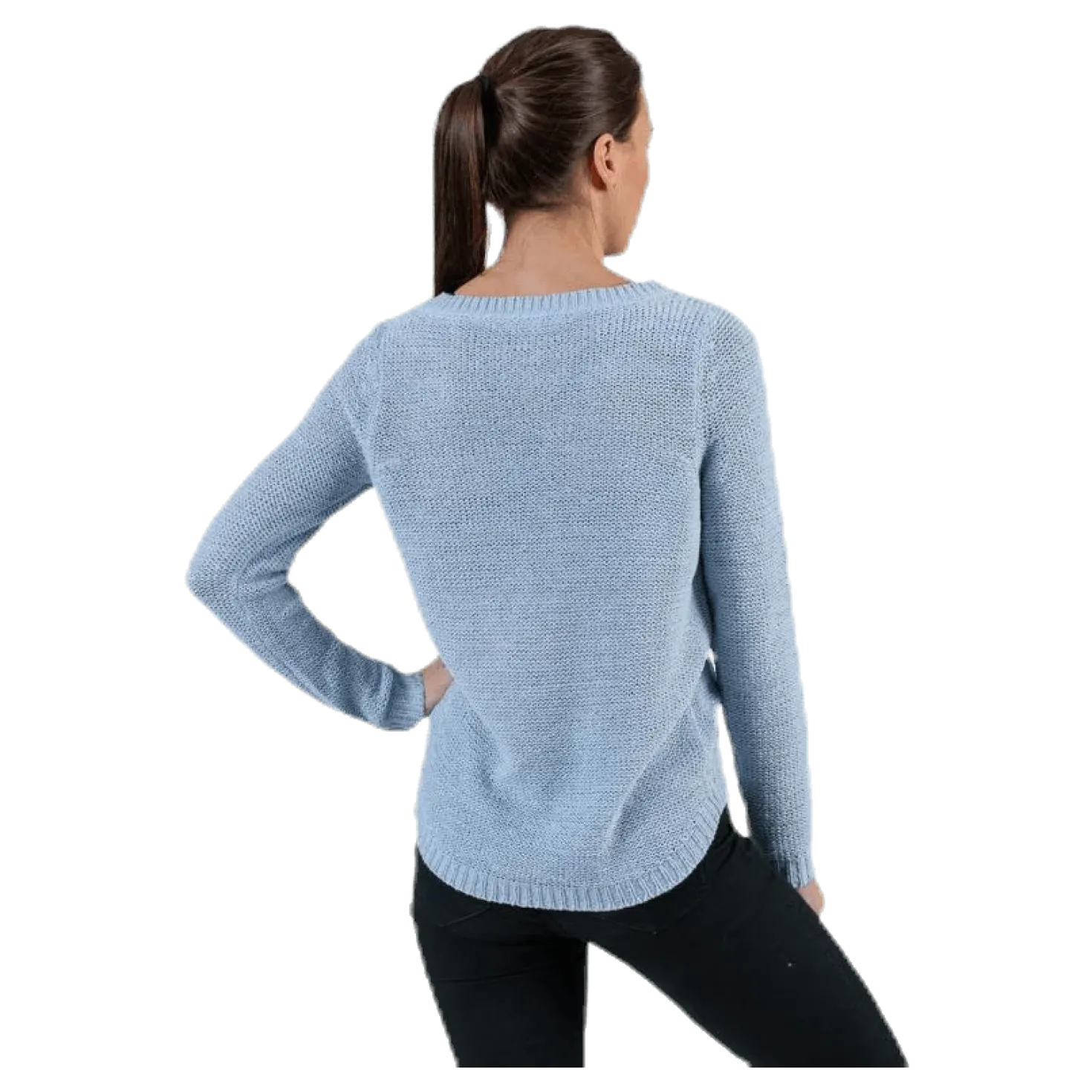 Geena Xo L/S Pullover Knt Blue