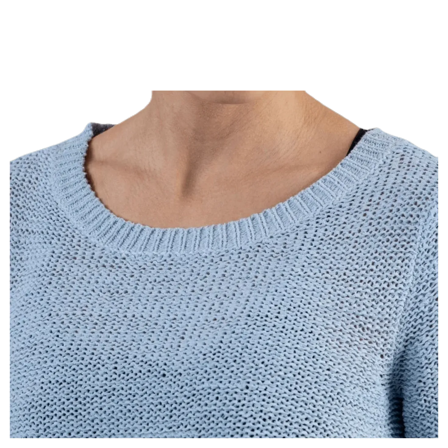 Geena Xo L/S Pullover Knt Blue