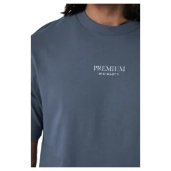 Geo Box Fit Ss Tee Blue