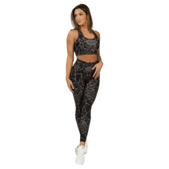Giraffe Black Sports Bra Dark Grey