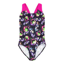 Girls Allover Splashback Black/pink