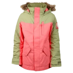 Girls Aubrey Parka Jacket Orange