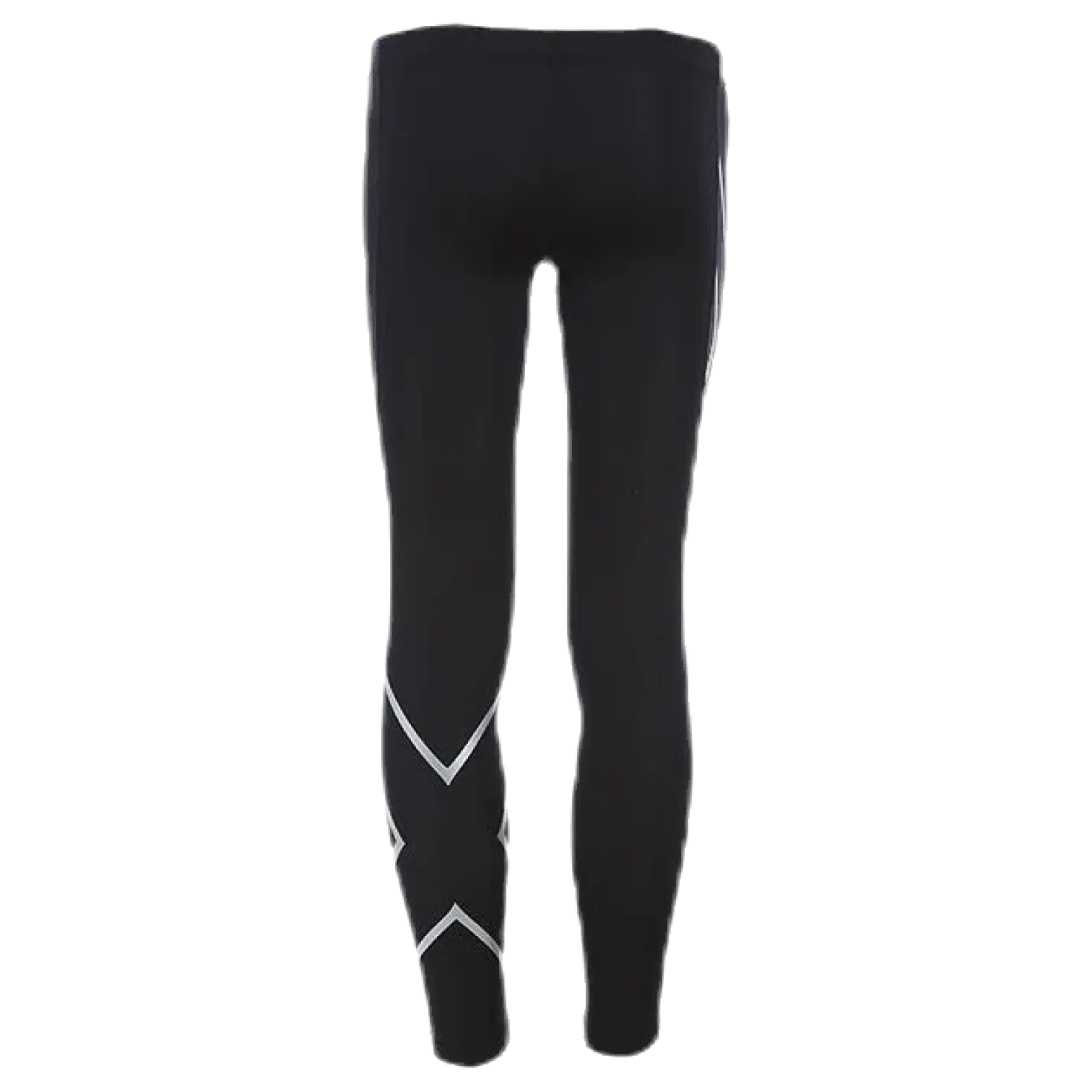 Girl`s Compression Tights-U Junior Black/Silver