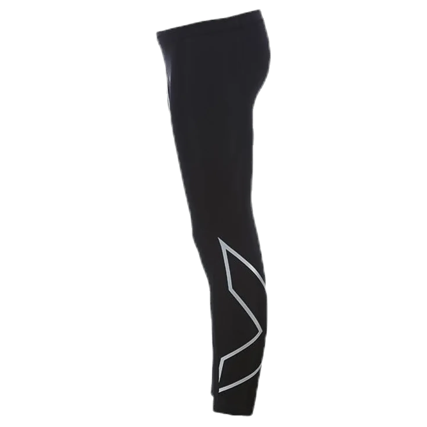 Girl`s Compression Tights-U Junior Black/Silver