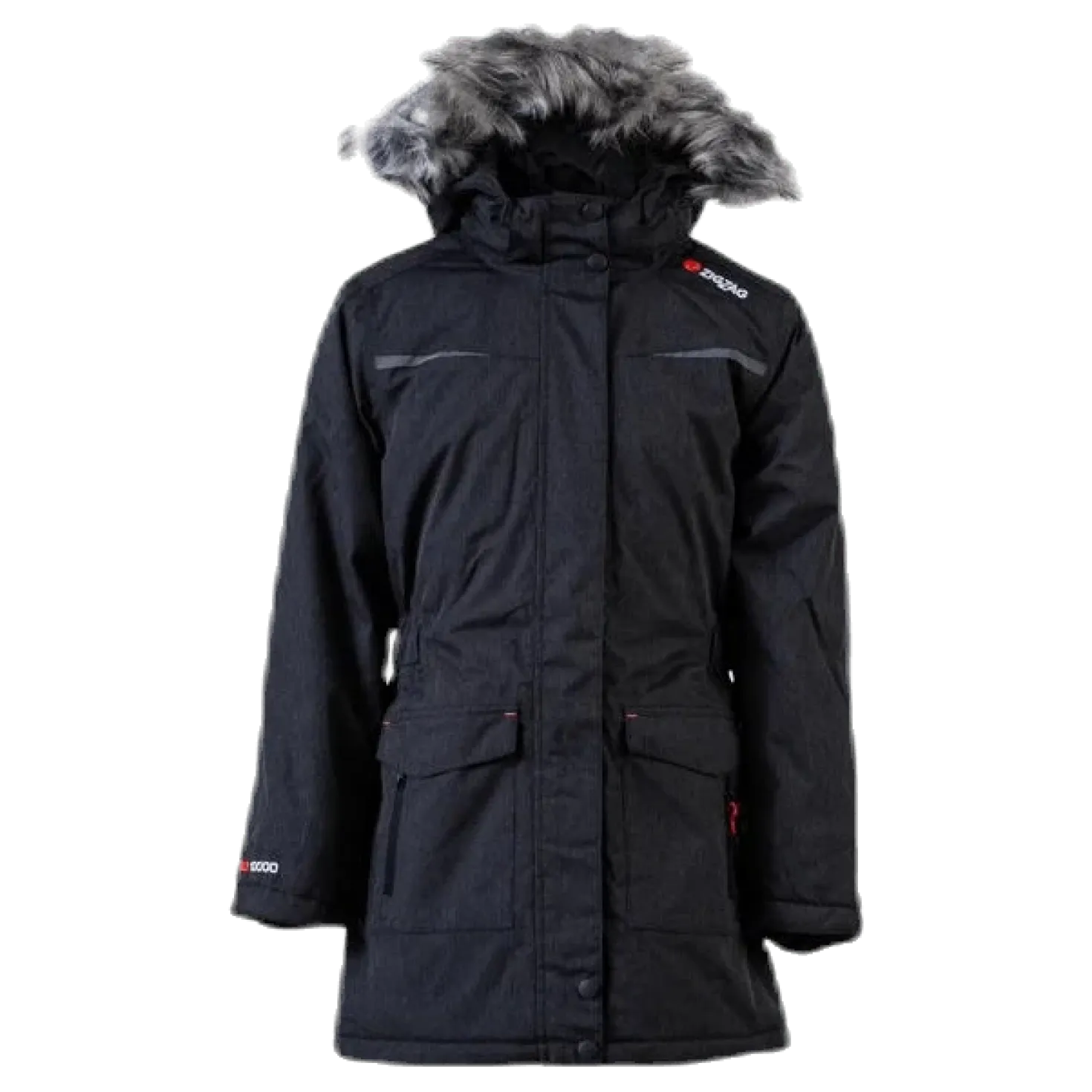 Gitte Girl Melange Parka W-PRO 10000 Grey
