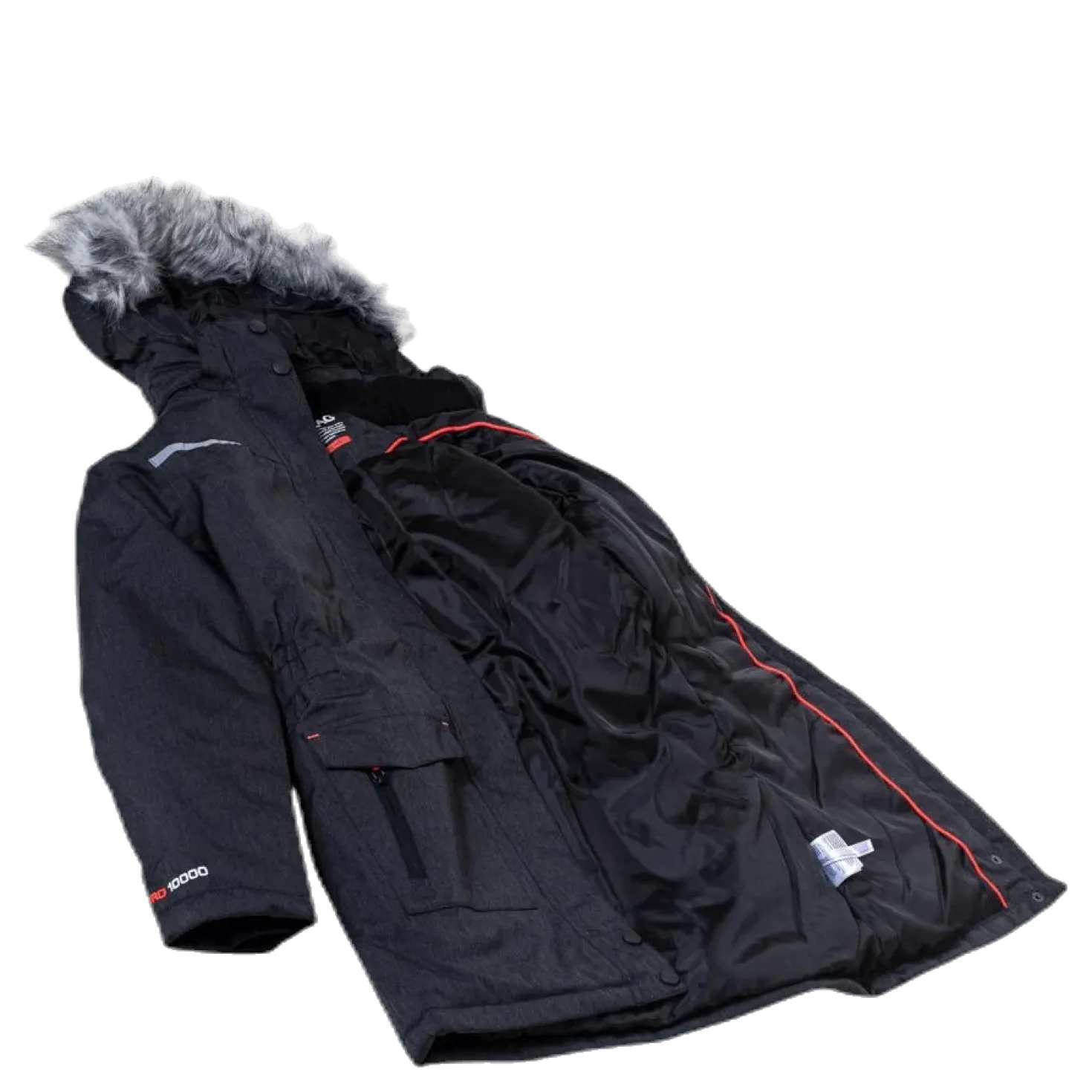Gitte Girl Melange Parka W-PRO 10000 Grey