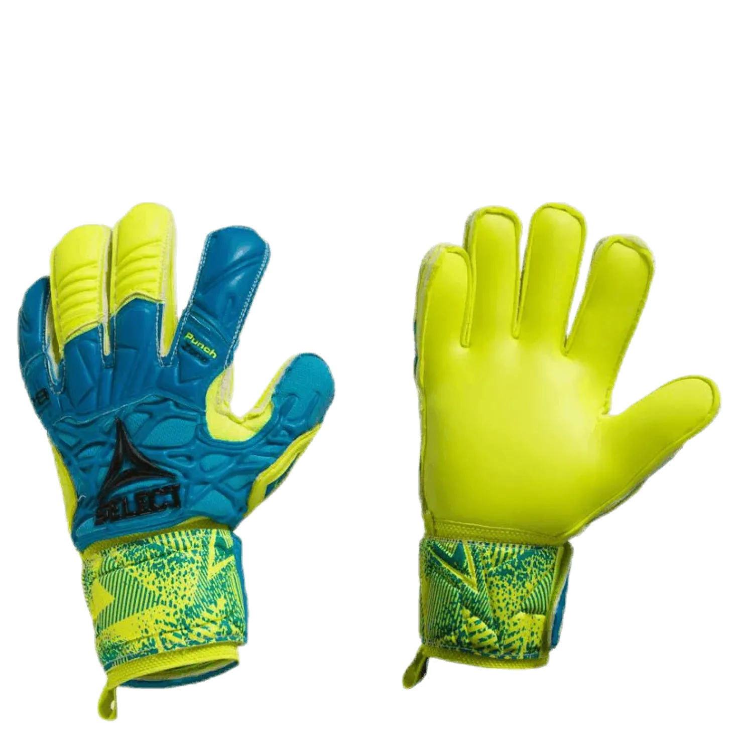 GK Gloves 78 Protection Flat Cut Blue/Yellow