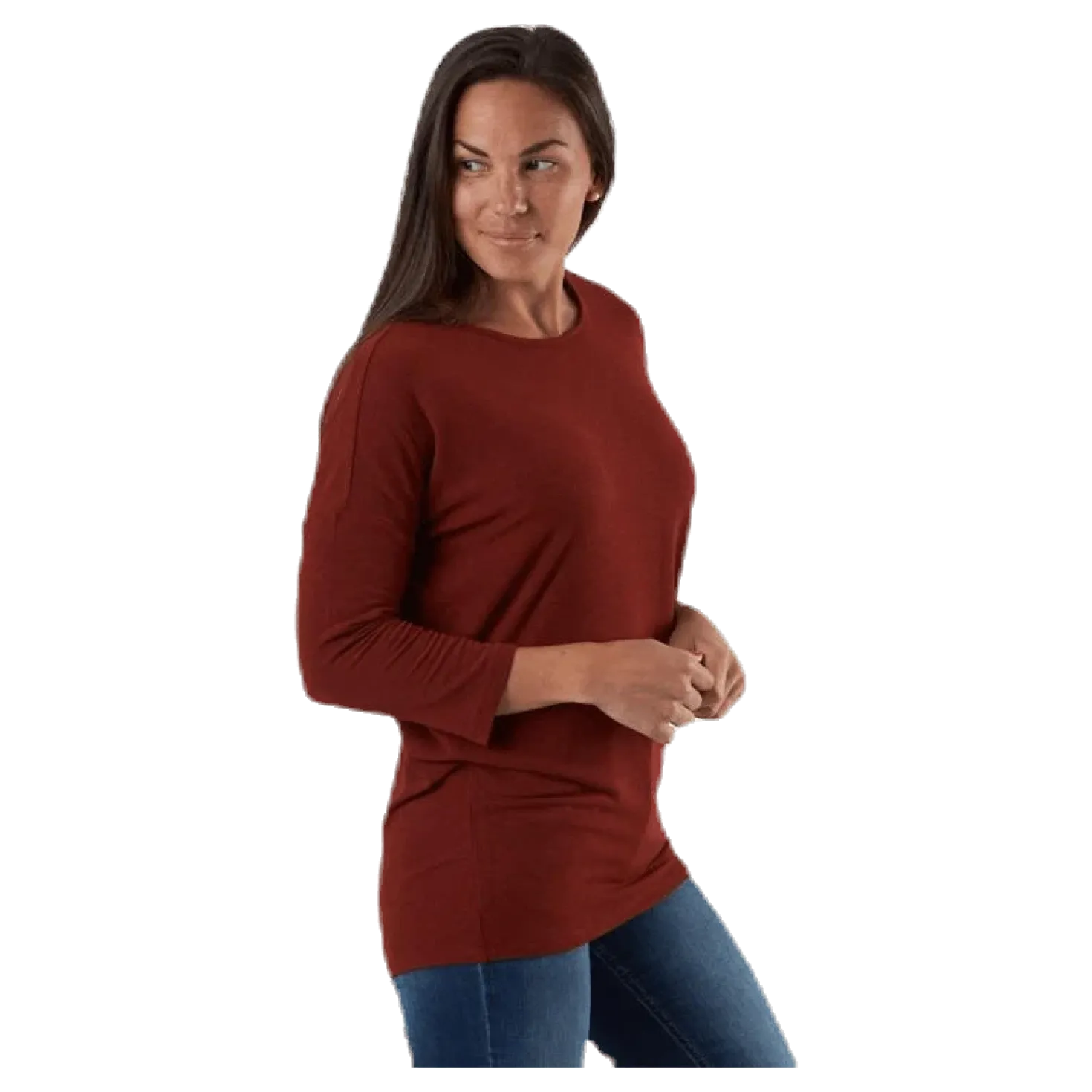Glamour 3/4 Top Jrs Red