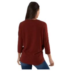 Glamour 3/4 Top Jrs Red