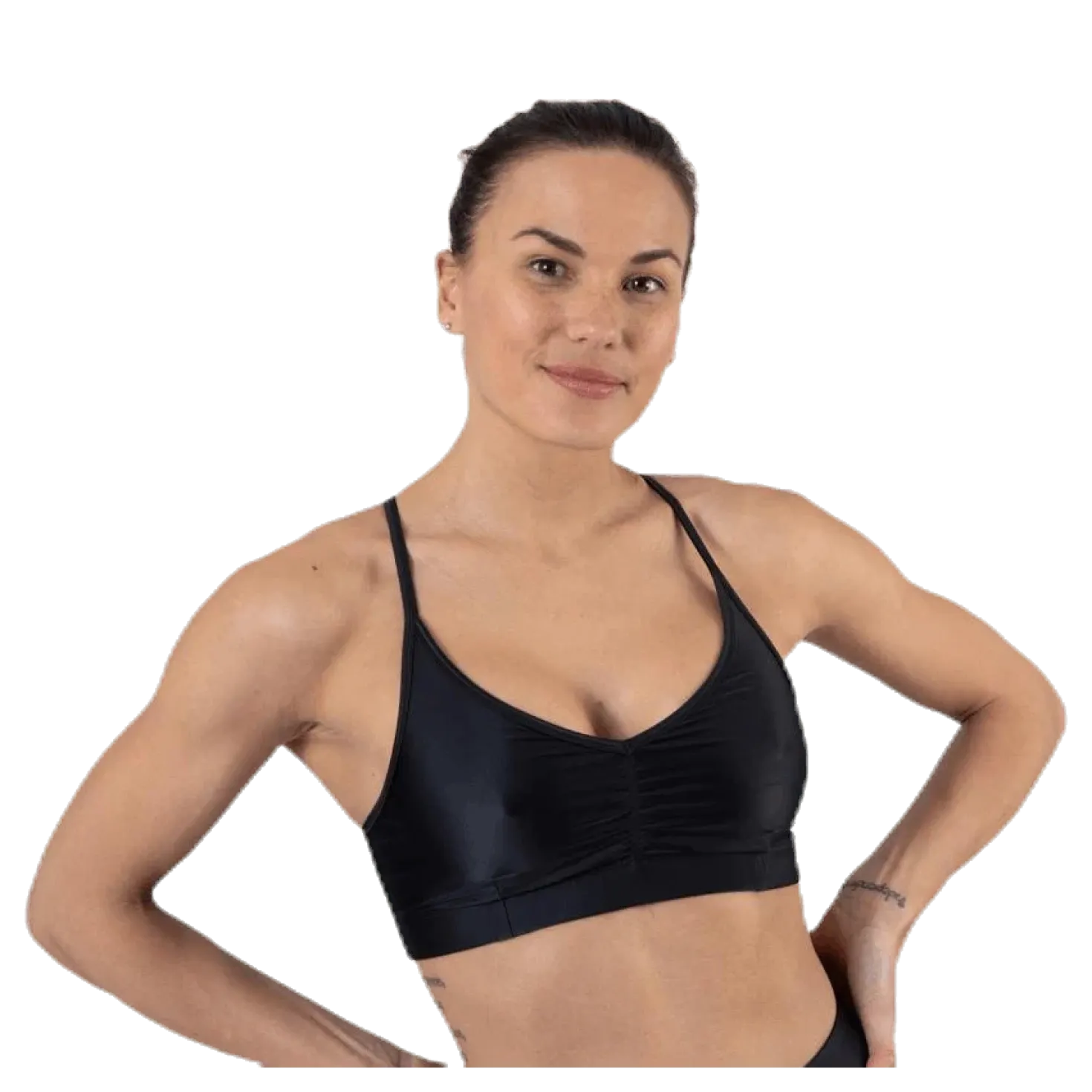 Gloss Bra Top Black
