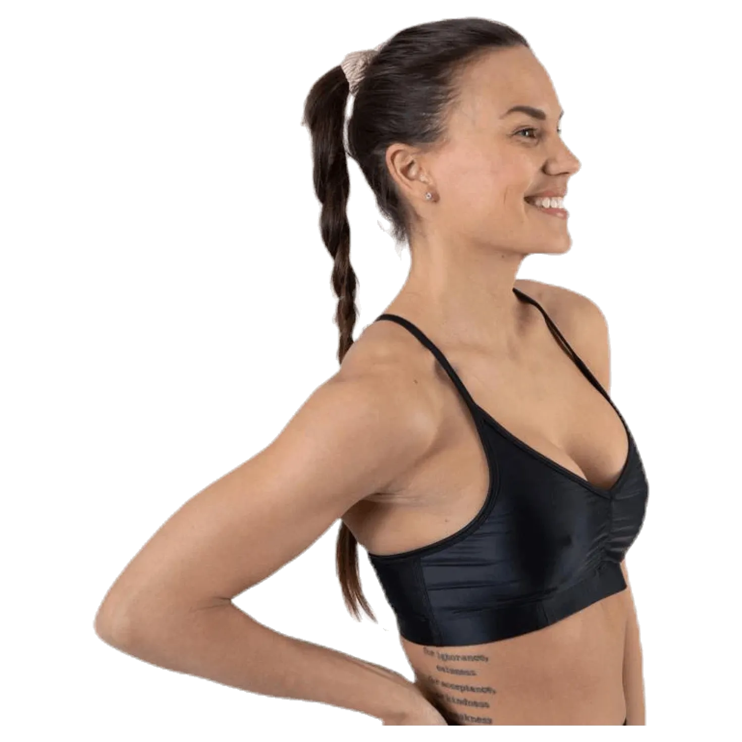Gloss Bra Top Black