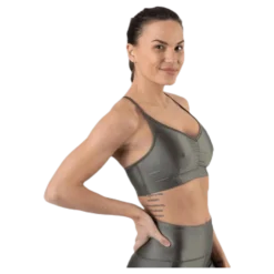 Gloss Bra Top Green